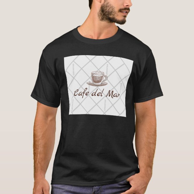 Noir du T-shirt des hommes (Devant)