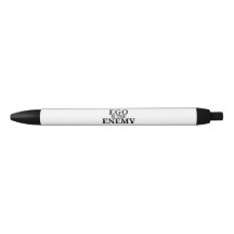 Ego est l'ennemi Stylo machine à écrire minimalist