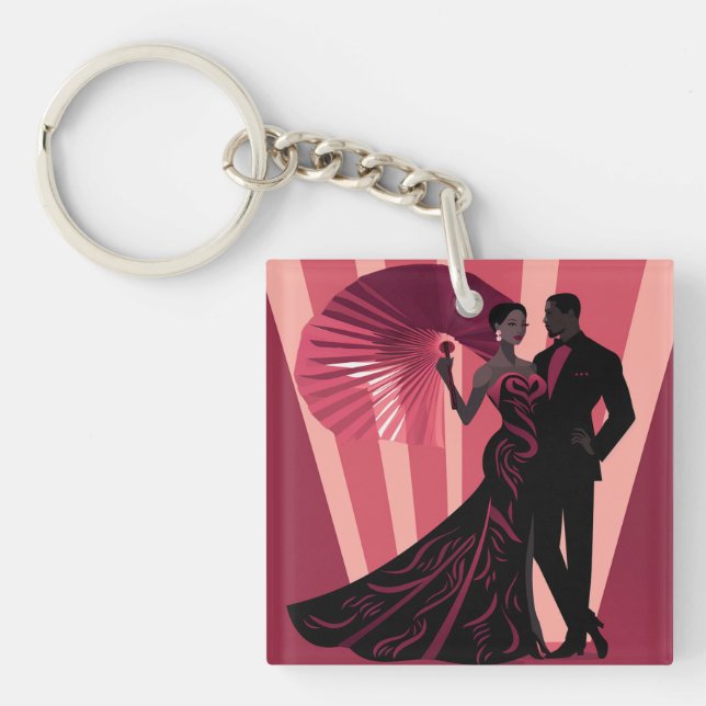 NOIR ELEGANCE-RED #1 SCHLÜSSELANHÄNGER (Vorderseite)