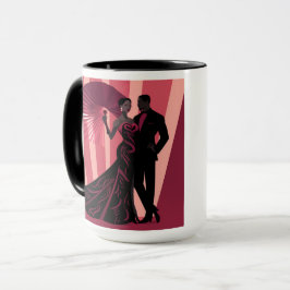 NOIR ELEGANCE-RED #1 TASSE