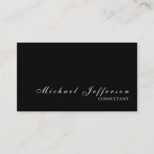 Noir élégant professionnel moderne Carte de visite