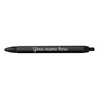 Noir élégant stylo personnel