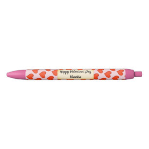 Noir Ensemble affectueux de stylo de coeurs