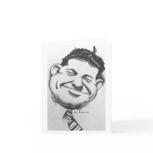 Noir et blanc, Carte Homme souriant, intérieur vie