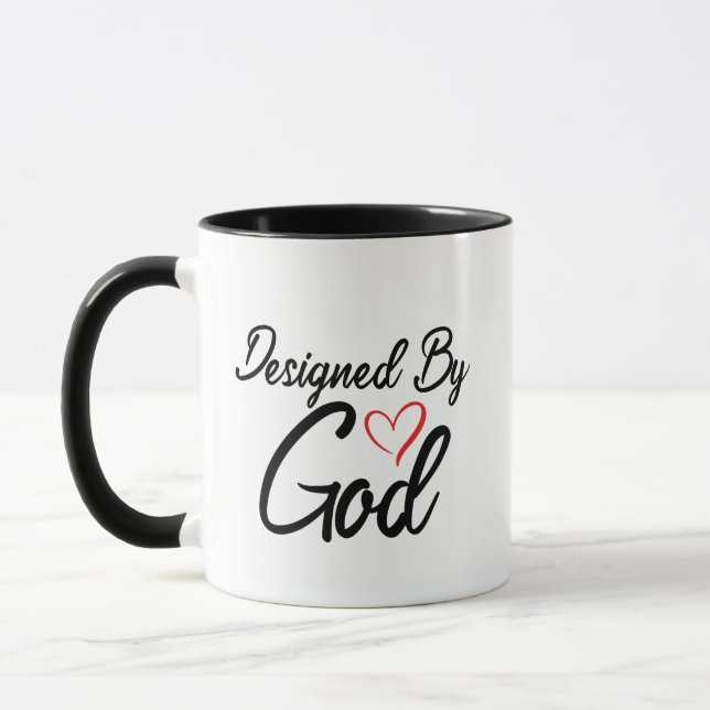Noir et blanc conçu par Dieu Mug (Gauche)