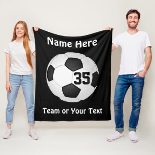 Noir et blanc, Couvertures de soccer personnalisée