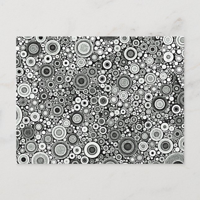 Noir et blanc modèle la nouvelle carte d'adresse (Devant)