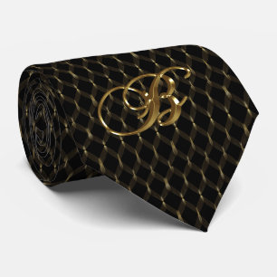 Noir et cravate des hommes d'or