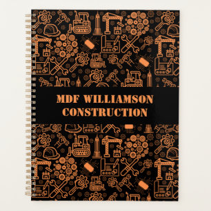 Noir et marron Architectural Blueprint Engineer