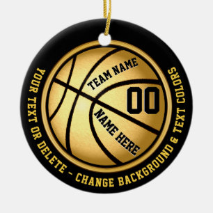 Noir et ornement de basket-ball d'or ou vos