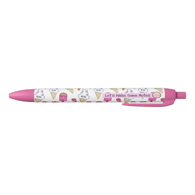 Noir Faisons des notes, stylo glace à l'eau (Bas)