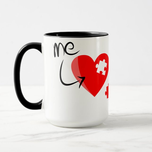 Noir fait sur commande tasse intéressante ZAZZ_IT (Gauche)