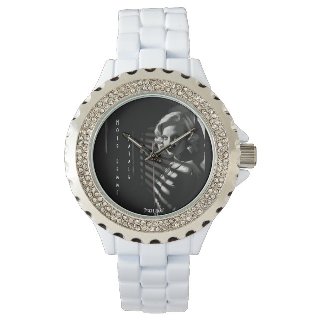 Noir Femme Fatale Armbanduhr (Vorderseite)