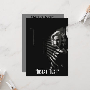 Noir Femme Fatale Einladung