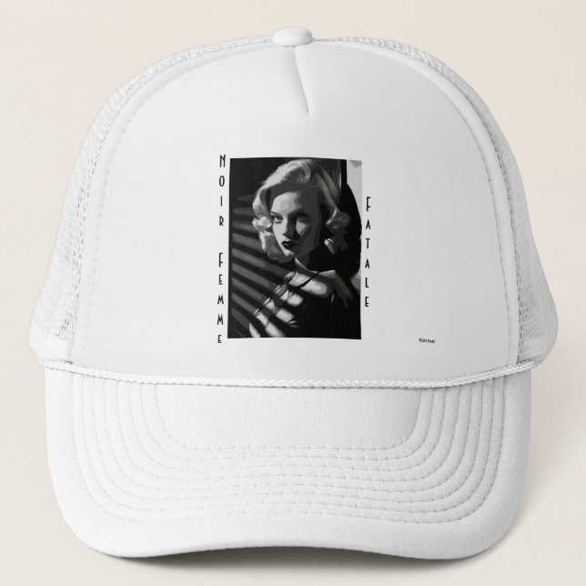 Noir Femme Fatale Truckerkappe (Vorderseite)