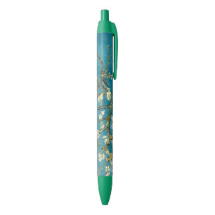 Noir Fleur d'amande Vincent Van Gogh Stylo d'encre bleu