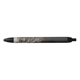 Noir Forêt de nuit noire neige Stylo régulier