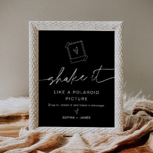 NOIR Foto Guest Book Sign Poster