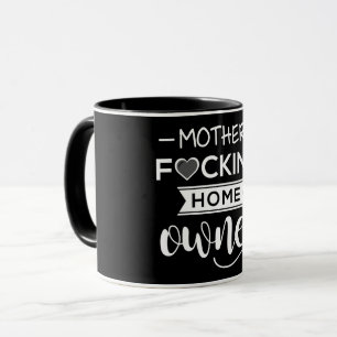 Noir frais de tasse de propriétaire de F-cking de