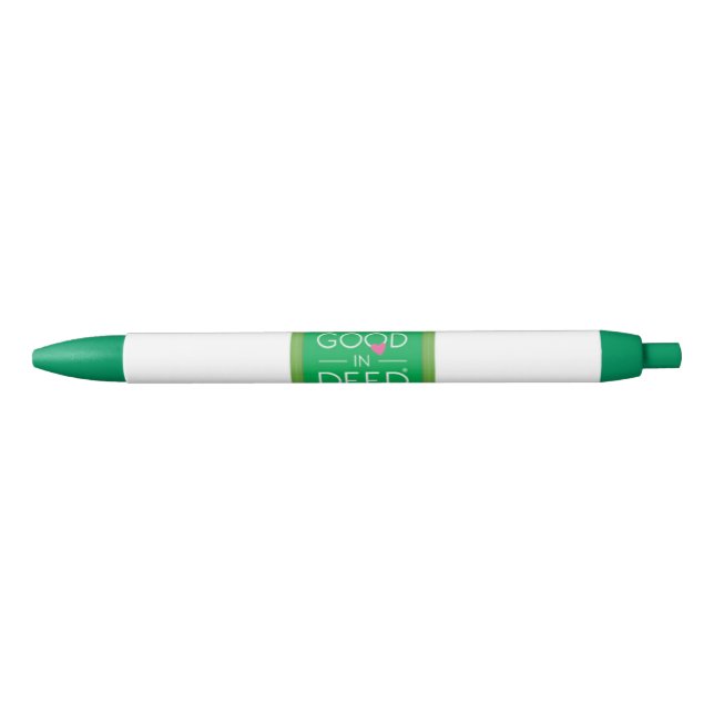 Noir GID - Stylo avec le logo (Devant)