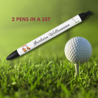 Golf Gal Cart Clubs Drapeau Nom personnalisé Stylo