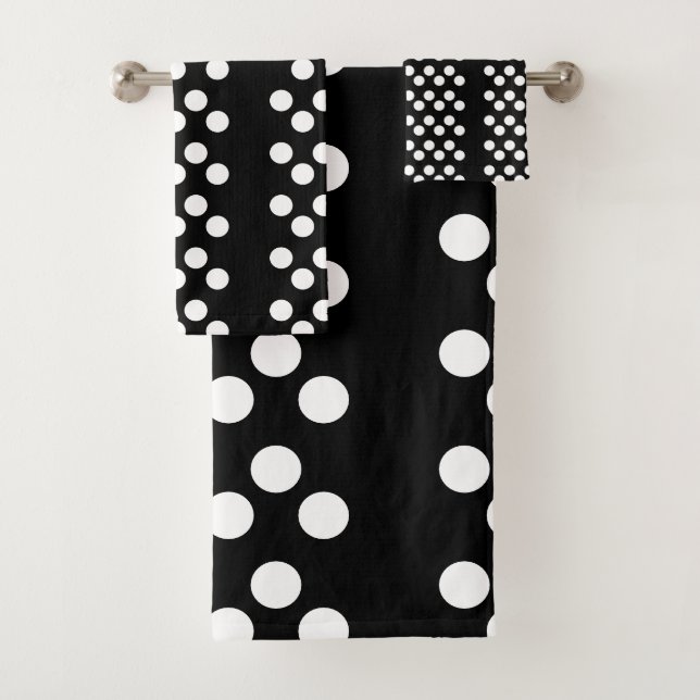 Noir : Grand Motif blanc Polka Dot (En situation)