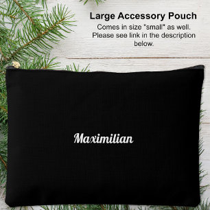 Noir - Grand sac d'accessoires solide