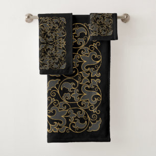 Noir, gris et or