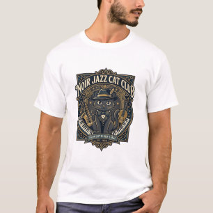 Noir Jazz Katze Katzenpapa Geschenkidee - Noir Jaz T-Shirt