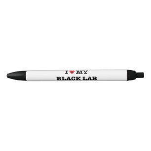 Noir Je Coeur Mon Stylo Black Lab