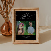 NOIR Kinderkarten Tischnummer Card 12x18