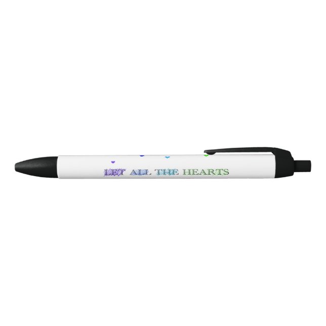 Noir Laissez tous les coeurs battre comme un - stylo (Haut)
