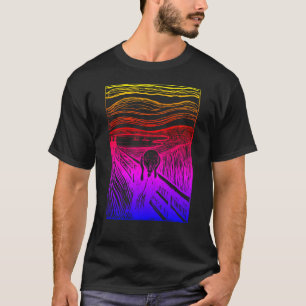 noir le cri edvard munch T-Shirt