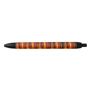 Noir Le feu flambe le stylo