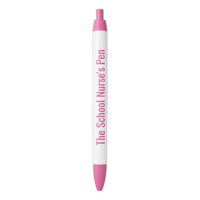 Noir Le stylo de l'infirmière - Drôle cadeau de l'infir (devant Vertical)