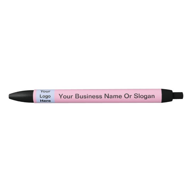 Noir Logo Personnalisé Simple Petite Entreprise Stylo r (Devant)
