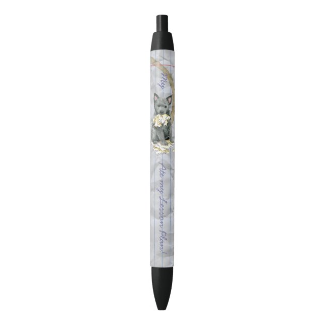 Noir Mon Mudi Ate mon plan de leçon Stylo à encre noire (devant Vertical)