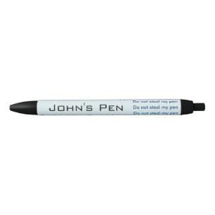 Noir Ne volez pas mon stylo - coutume
