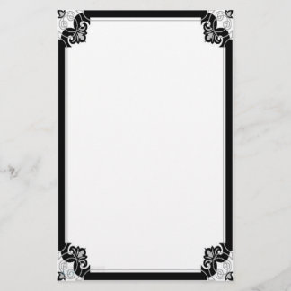 Noir Nouveau stationär Briefpapier