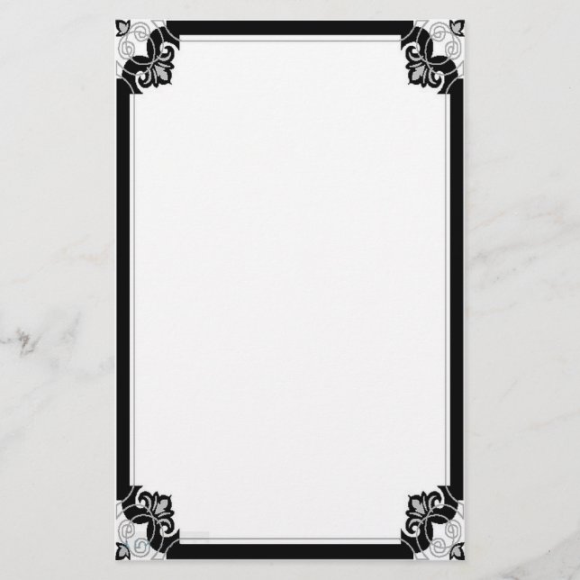 Noir Nouveau stationär Briefpapier (Vorderseite)