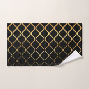 Noir, or, cool, tendance, design abstrait rétro