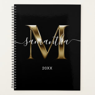 Noir Or Métallisé Look Signature Monogramme M