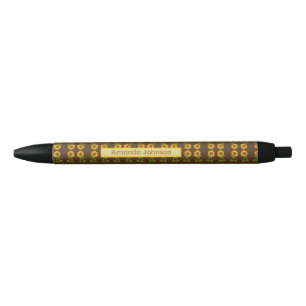 Noir Parfums jaunes stylo encre noire