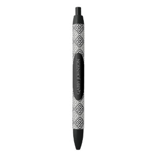 Noir Personnalisé: Stylo d'encre Motif Clé grecque