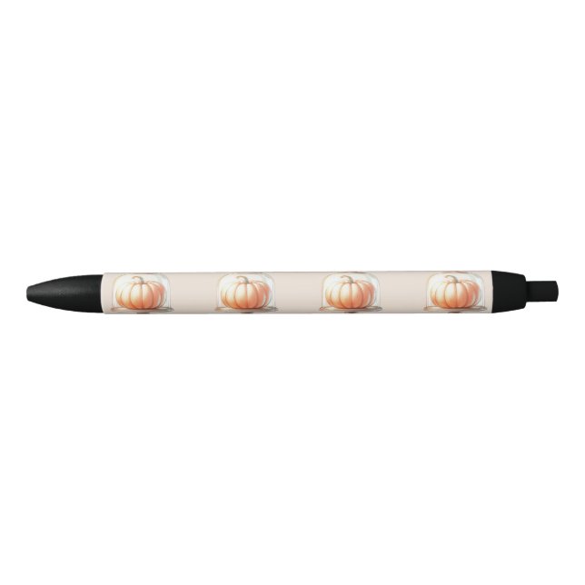 Noir Petit Baby shower Citrouille - Stylo Chic Automne (Devant)