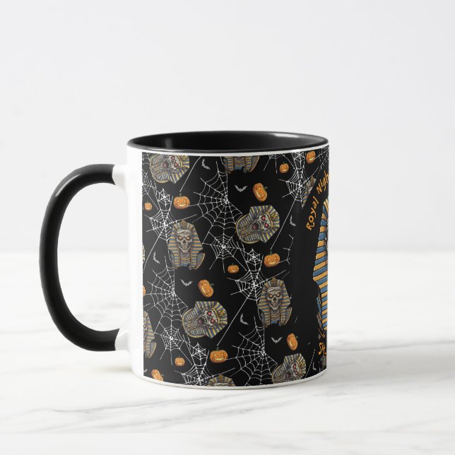 🖤 Noir Pharaoh Mummy Mug 🎃 👑 (Gauche)