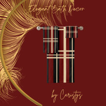 Noir Plaid Traditionnel, Crème Beurre, Rouge Foncé