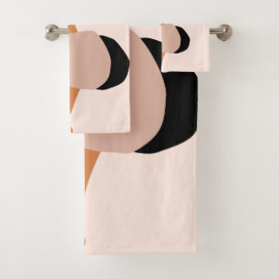 Noir rose marron rose abstrait