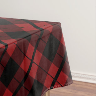 Noir Rouge Buffalo Plaid Check Nappe