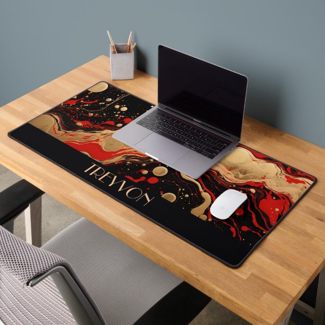 Noir, rouge et or pour encre personnalisée (Bureau 2)